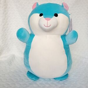 Hobart Hugmees Squishmallows 18 Inch BNWT Teal Hamster Easter Plush Toy